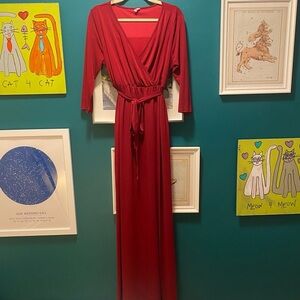 Pinkblush maternity jersey maxi dress